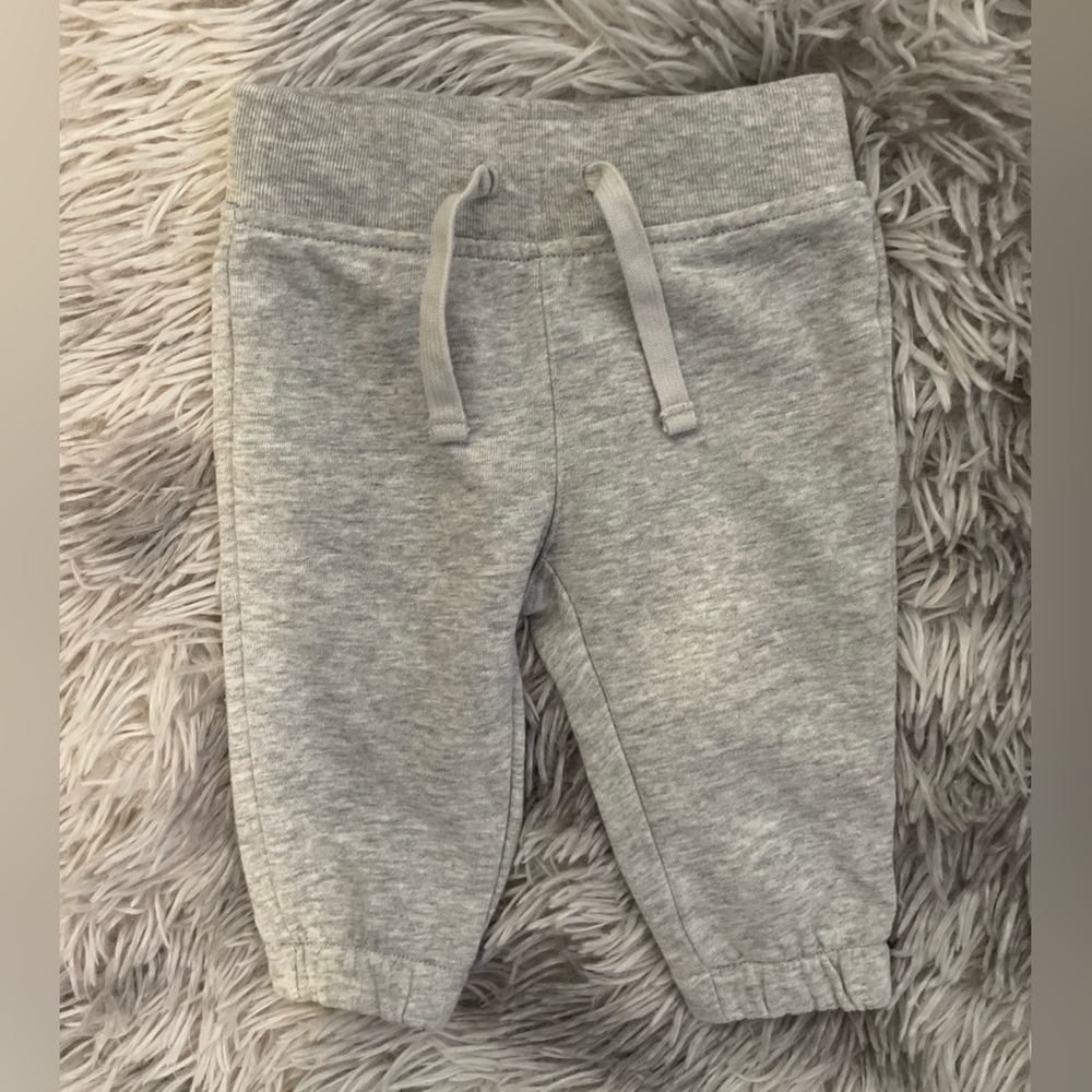 ‘First Favorites’ Baby Gap Grey Sweat pants. Size 3-6M.